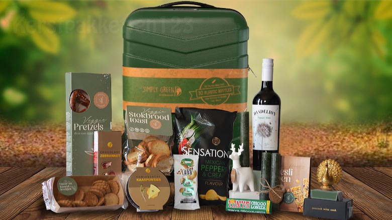 duurzaam trolley pakket met biologische producten